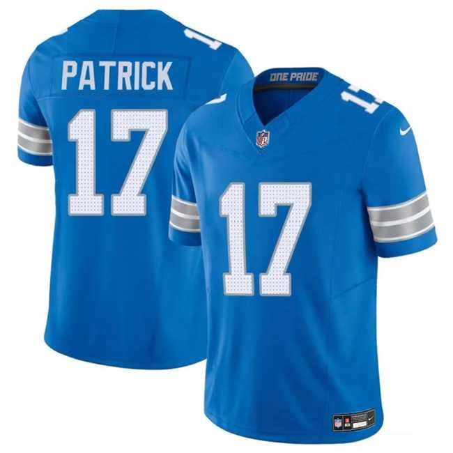 Men & Women & Youth Detroit Lions #17 Tim Patrickn Blue 2024 F.U.S.E. Vapor Limited Football Stitched Jersey